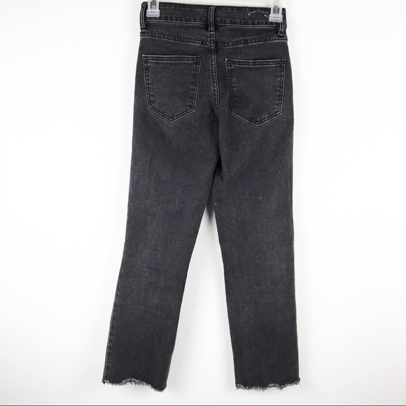 Cotton On Mid Slim Straight High Rise Distressed Jeans - Picture 5 of 12